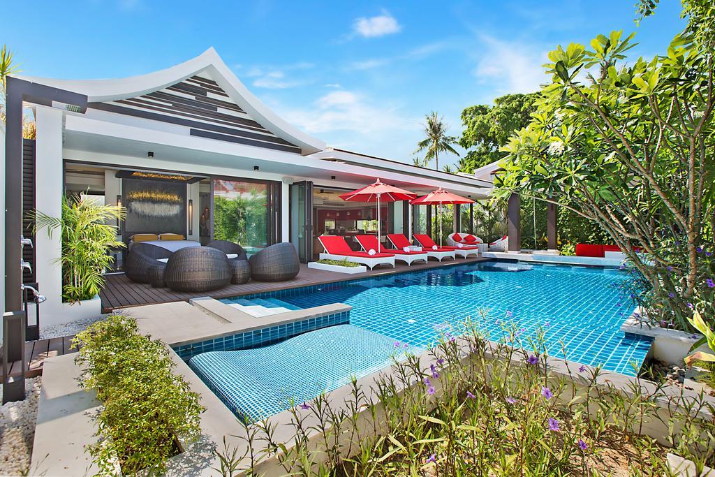 Villa Julia Koh Samui Beach With Cook And Majordome Lamaj-part Kültér fotó